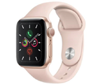 Free Apple Watch Series 5 GPS 44mm Gold Aluminium Case with Pink Sand Sport Band with contract phone