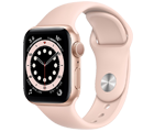 Free Apple Watch 6 GPS 40mm Aluminium Case with Pink Band with contract phone